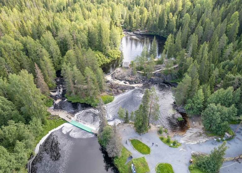 Ахвенкоски Рускеальские водопады
